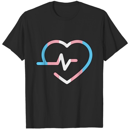 Discover Our Hearts : Trans Pride Flag T-shirt