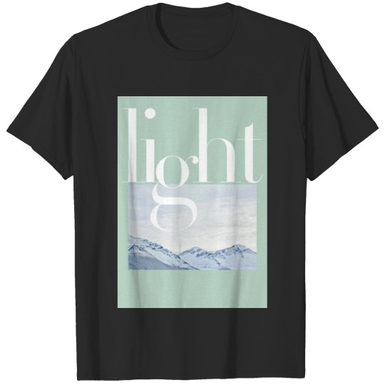 Discover light-Snow mountain in Iceland-Nature Photography- T-shirt