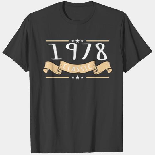 1978 Classic Birthday Anniversary Matching Couple T-shirt