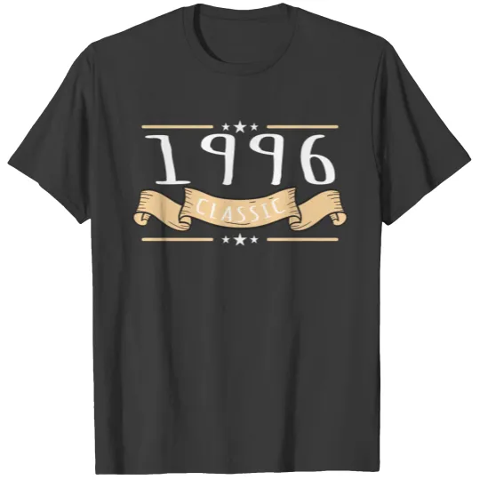 1996 Classic Birthday Anniversary Matching Couple T-shirt