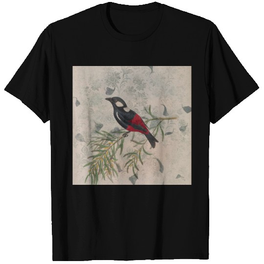 Vintage Bird Antique Illustration T-shirt
