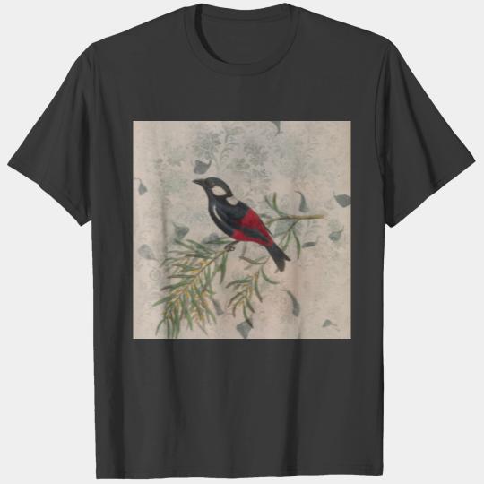 Vintage Bird Antique Illustration T-shirt