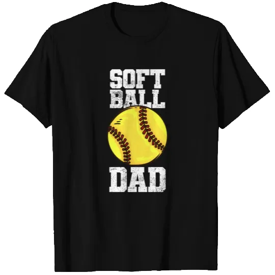 Softball Dad Father's Day Vintage T-shirt