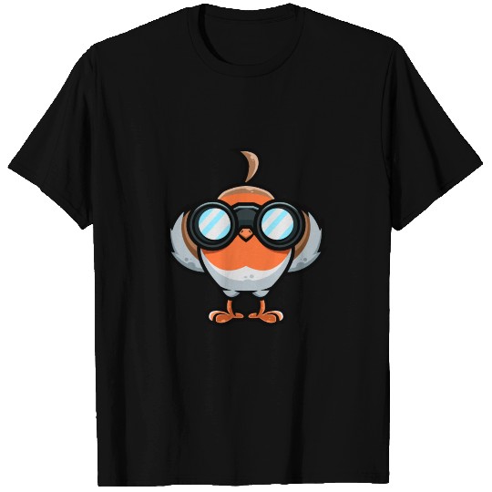 Bird Watching Robin Bird Design for a Bird Nerd T-shirt