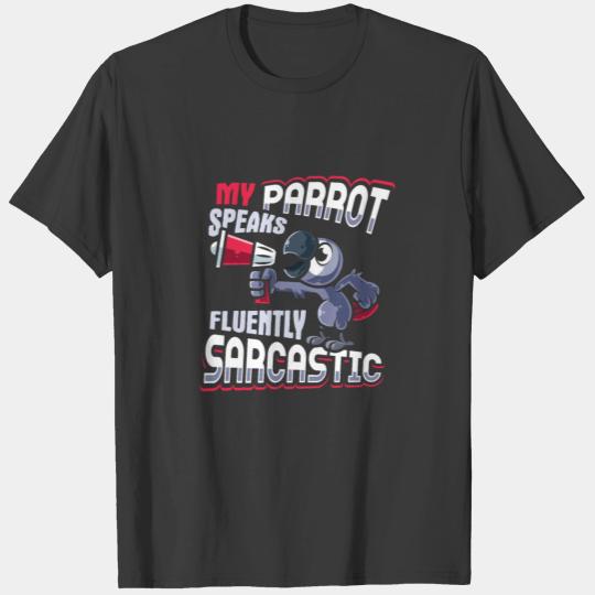 Talking African Grey Parrot Design for a Bird Nerd T-shirt