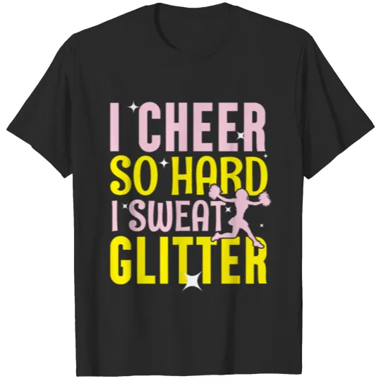 Discover Cheerleader Sweat Glitter T-shirt