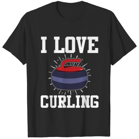 Discover I Love Curling T-shirt