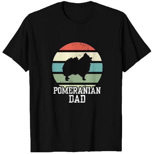 Pomeranian Dad I Retro Pomeranian Dad T-shirt