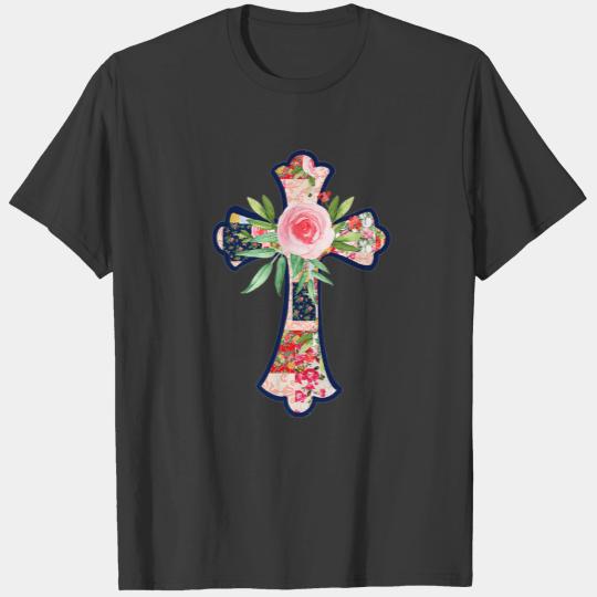 Floral Patchwork Cross Premium T-shirt