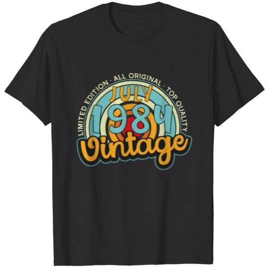 Discover July 1984 Vintage Gift T-shirt