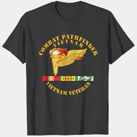 Army Combat Pathfinder Veteran w VN SVC T-shirt
