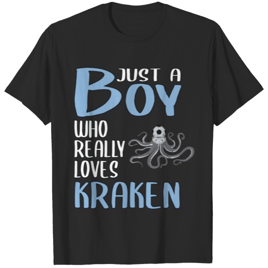 Discover Mens Octopus Gift Just A Boy Who Really Loves Krak T-shirt