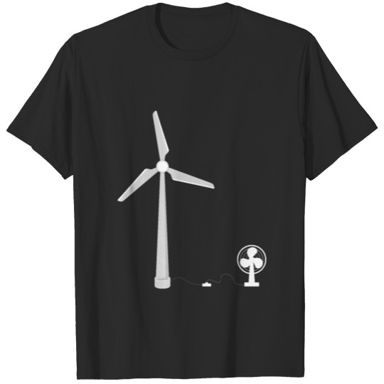Discover infinite energy wind turbine fan T-shirt