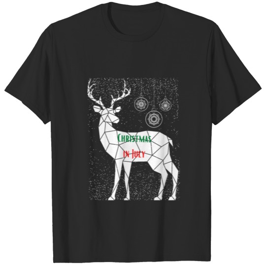 Discover CHRISTMAS IN JULY REINDEER IN THE SNOW T-shirt
