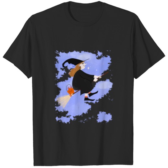 Witch Witch Fly car halloween broom store random c T-shirt