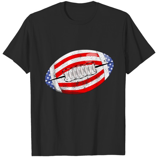 Discover American Football American Flag 4th of July Boys T-shirt