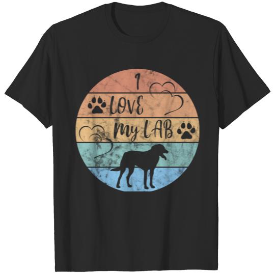 Discover I love my lab (distressed) T-shirt