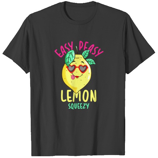 easy peasy lemon squeezy in summer lemonade stand T-shirt