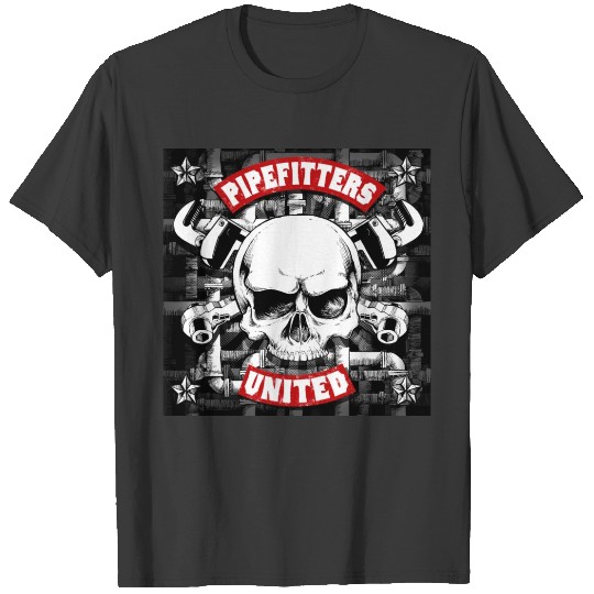 Pipefitters United Skull T-shirt