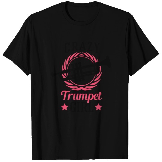 Crazy Trumpet Girl Orchestra Player T-shirt