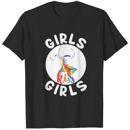 Discover LGBT Pride Rainbow Girls Kiss T-shirt