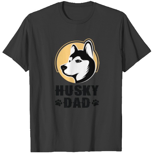 Husky Dad Unique Design T-shirt