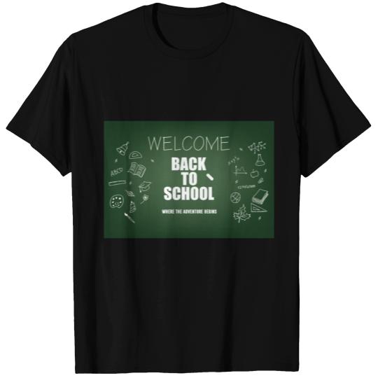 Welcome Back to School where the adventure begins T-shirt