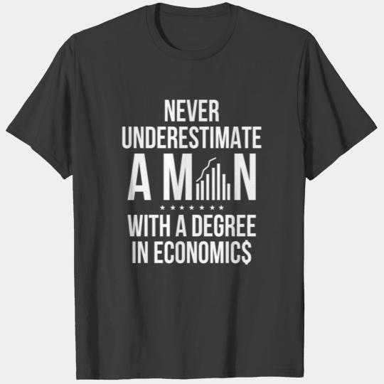 Economist Man Power Business Economics Graduate T-shirt