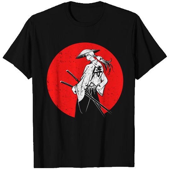 Samurai Japan Katana Red Sun T-shirt