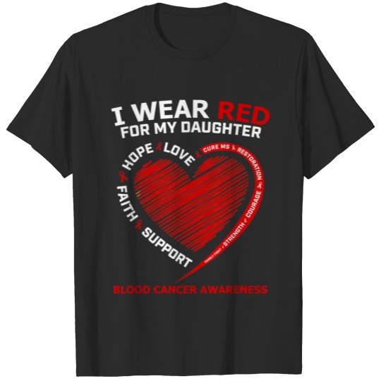 Discover I Wear Orange For My Daughter Cancer Awareness T-shirt