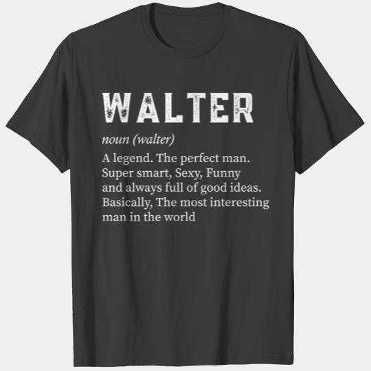 Discover Mens Walter Name T-shirt