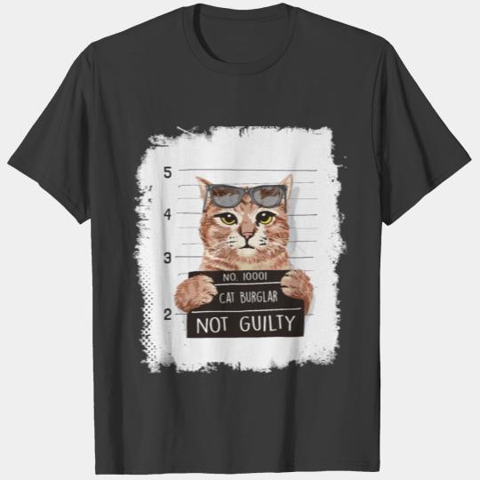 Mean Cat - Not Guilty - Stubborn Pets - Funny T-shirt
