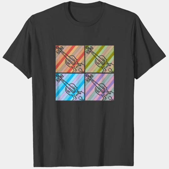 Violin Retro T-shirt