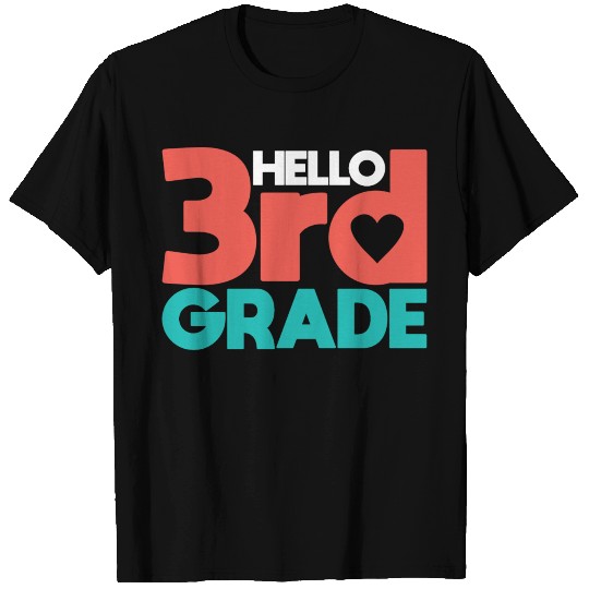 Back To School Hello 3rd Grade Third Grader T-shirt