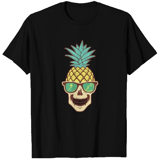 Pineapple skull with sunglasses T-shirt
