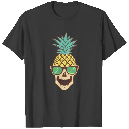 Pineapple skull with sunglasses T-shirt