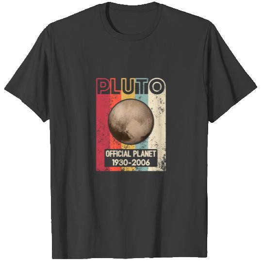 Vintage Official Planet Pluto Nerd Astronomy Space T-shirt