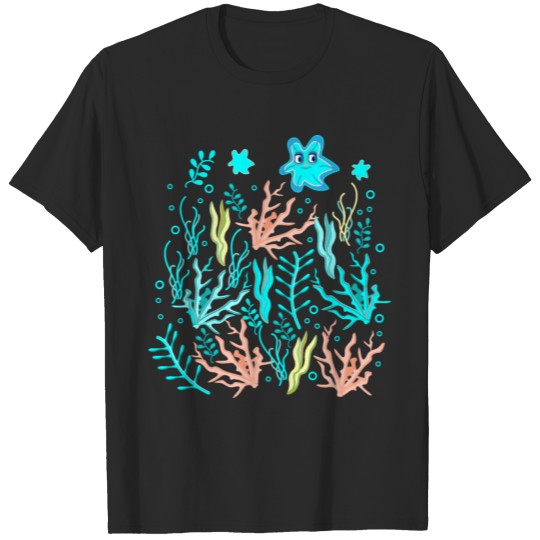 Discover Starfish funny in the sea T-shirt