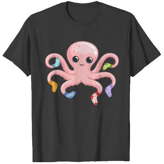 Kawaii Octopus Cute Kraken Sea Animal T-shirt