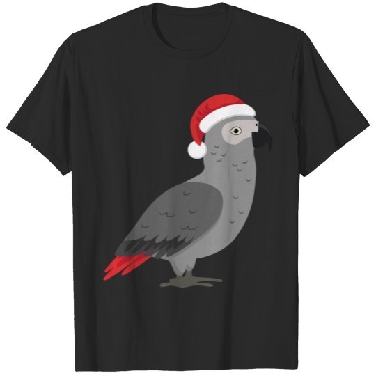 Discover Parrot Parrot Grey New Year Santa Lovely Cool T-shirt