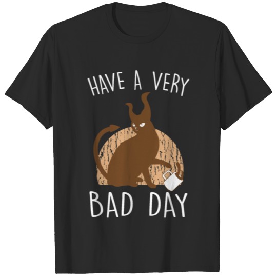 Discover Mean Cat - Have A Very Bad Day - Stubborn Pets - T-shirt