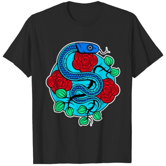 Discover Snake Tattoo illustration преобразованный 01 T-shirt