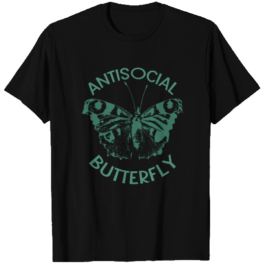 unsocial butterfly butterflies T-shirt