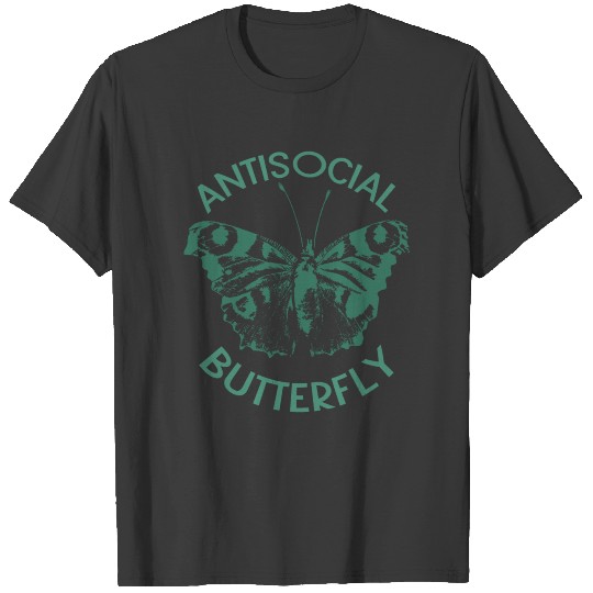 unsocial butterfly butterflies T-shirt