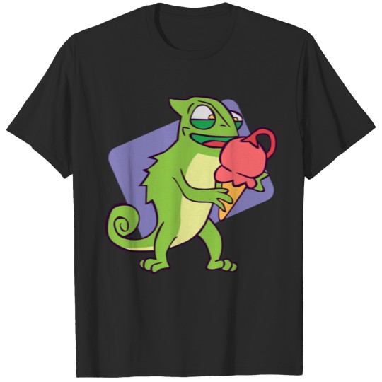 Chameleon Eating Ice Cream T-shirt