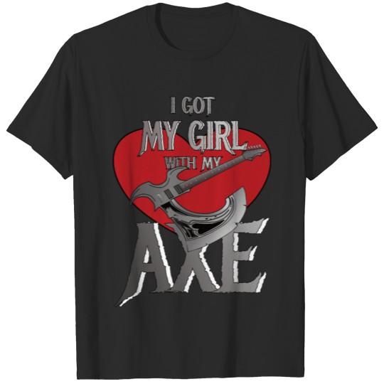Discover Axe Guitar love T-shirt