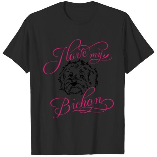 Discover I love my bichon T-shirt