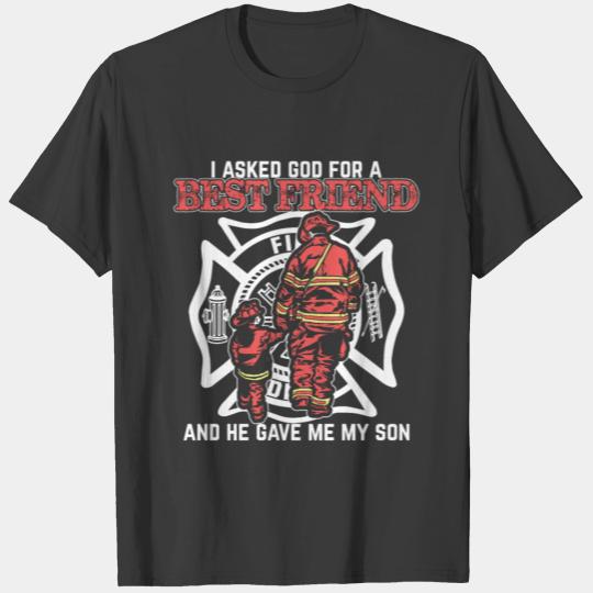Father And Son Best Friend For Life A Firefighter T-shirt