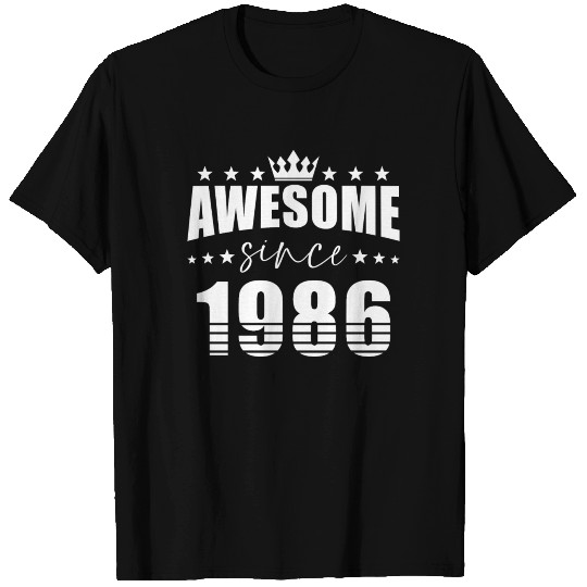 Birthday Saying Awesome Since 1986 T-shirt