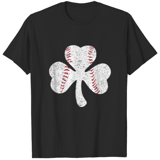 Discover Baseball Catcher Pitcher Shamrock St. Patrick’s T-shirt